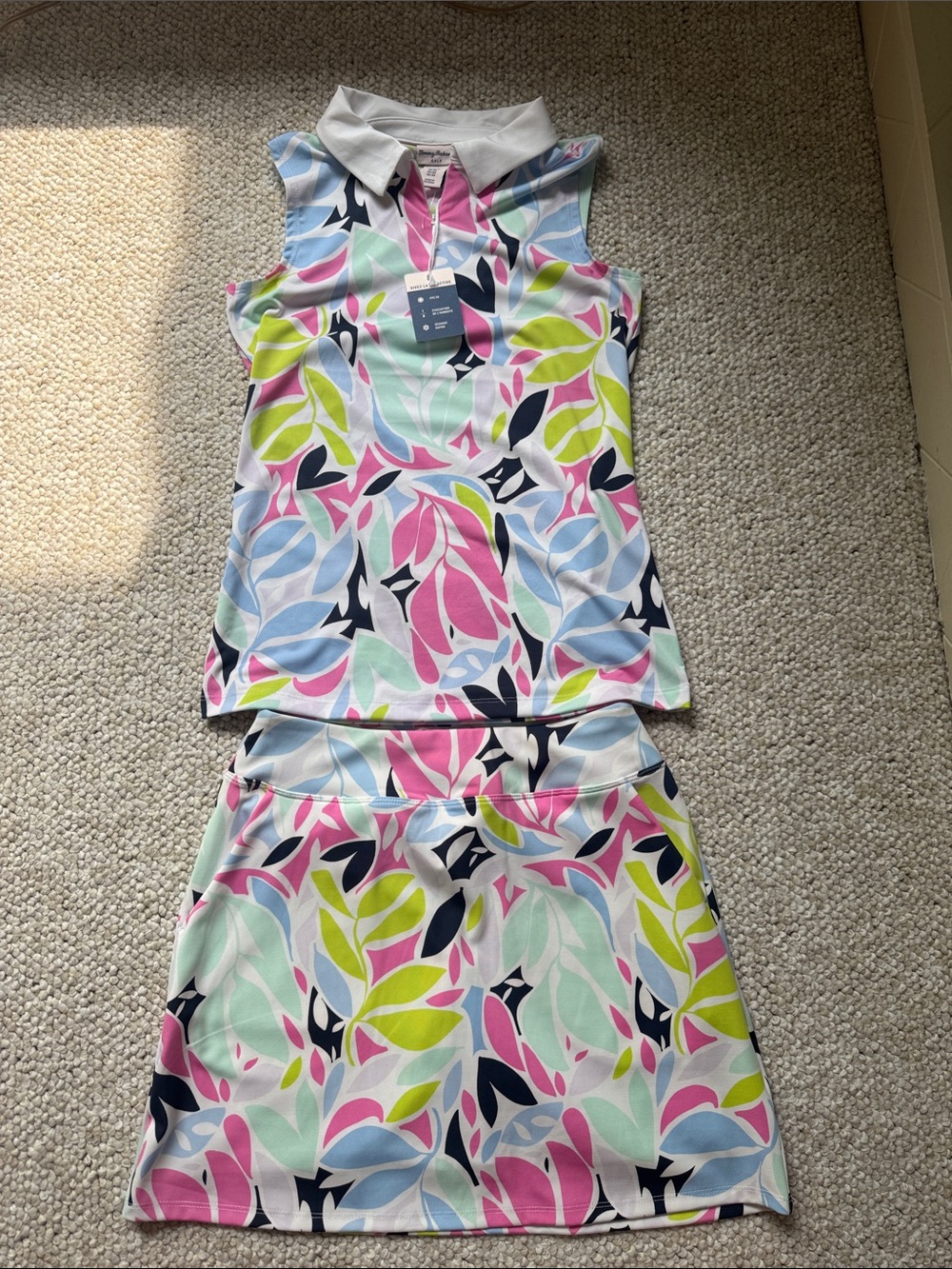 Tommy Bahama Women’s Sleeveless Polo Tank & Skirt - Golf or Tennis Size XS